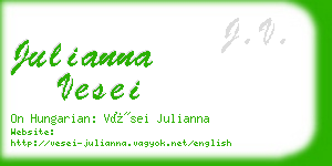 julianna vesei business card